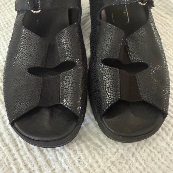 Meisi Women Sandals Size 6 Slides Black
Leather Comfort Adjustable Strap Germany - Picture 6 of 10